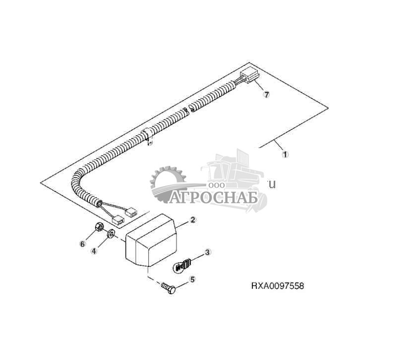 ЖГУТ ПРОВОДОВ (ЛАМПА ПОДСВЕТКИ НОМЕРНОГО ЗНАКА) 
